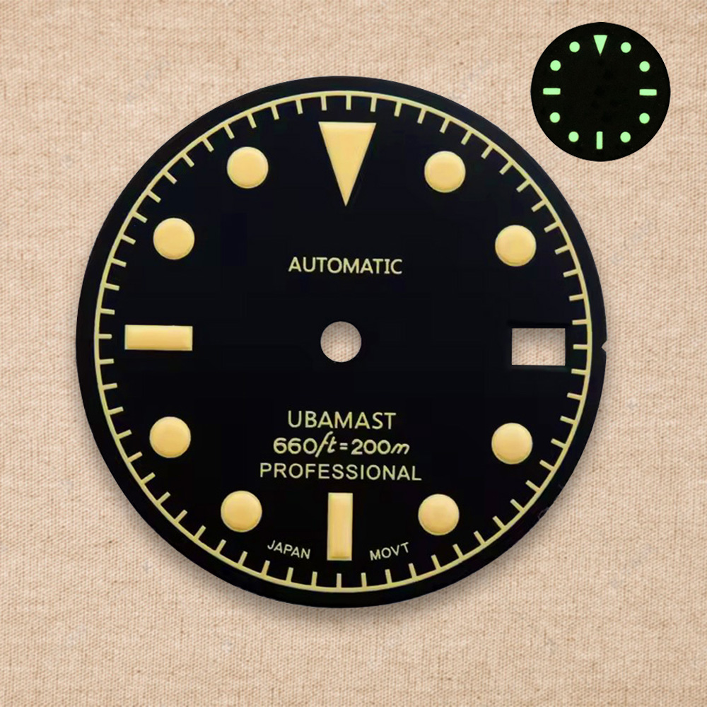 28.5mm S Logo Retro dial Green - đánh giá và giá Reel Case